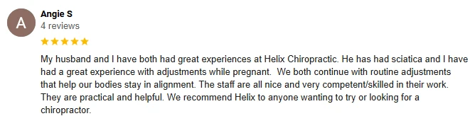 Chiropractic Vadnais Heights MN Testimonial Angie S